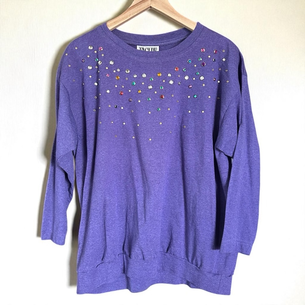 Purple Rhinestone Long Sleeve - Picture 2 of 9